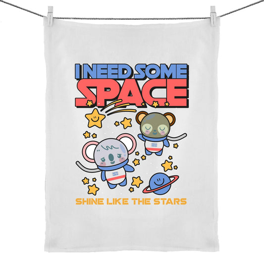 I Need Some Space - 50% Linen 50% Cotton Tea Towel Default Title Tea Towel Space