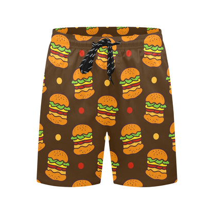 Burgers - Men's Mid-Length Beach Shorts Men's Mid-Length Beach Shorts Food