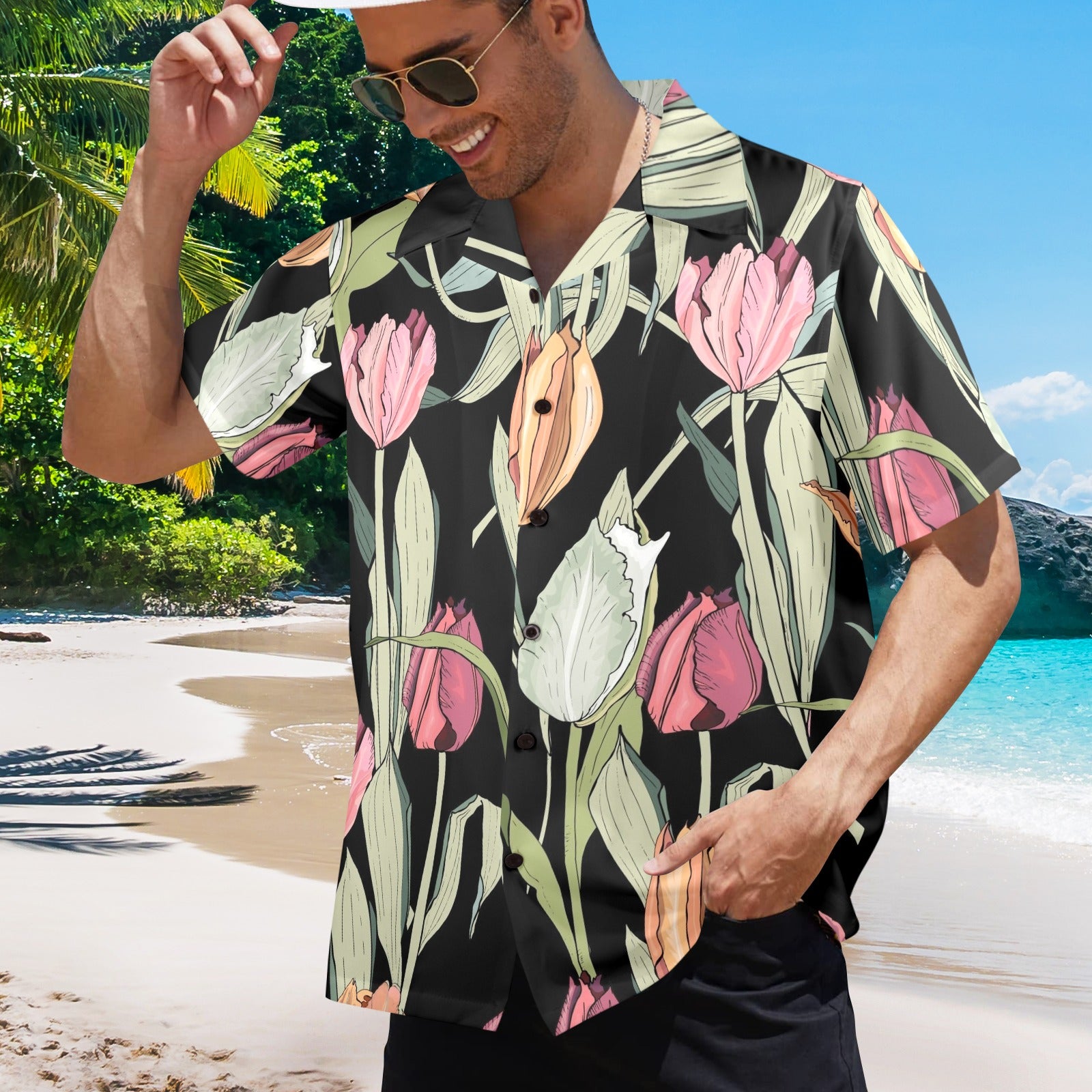 Tulips - Mens Hawaiian Shirt Mens Hawaiian Shirt