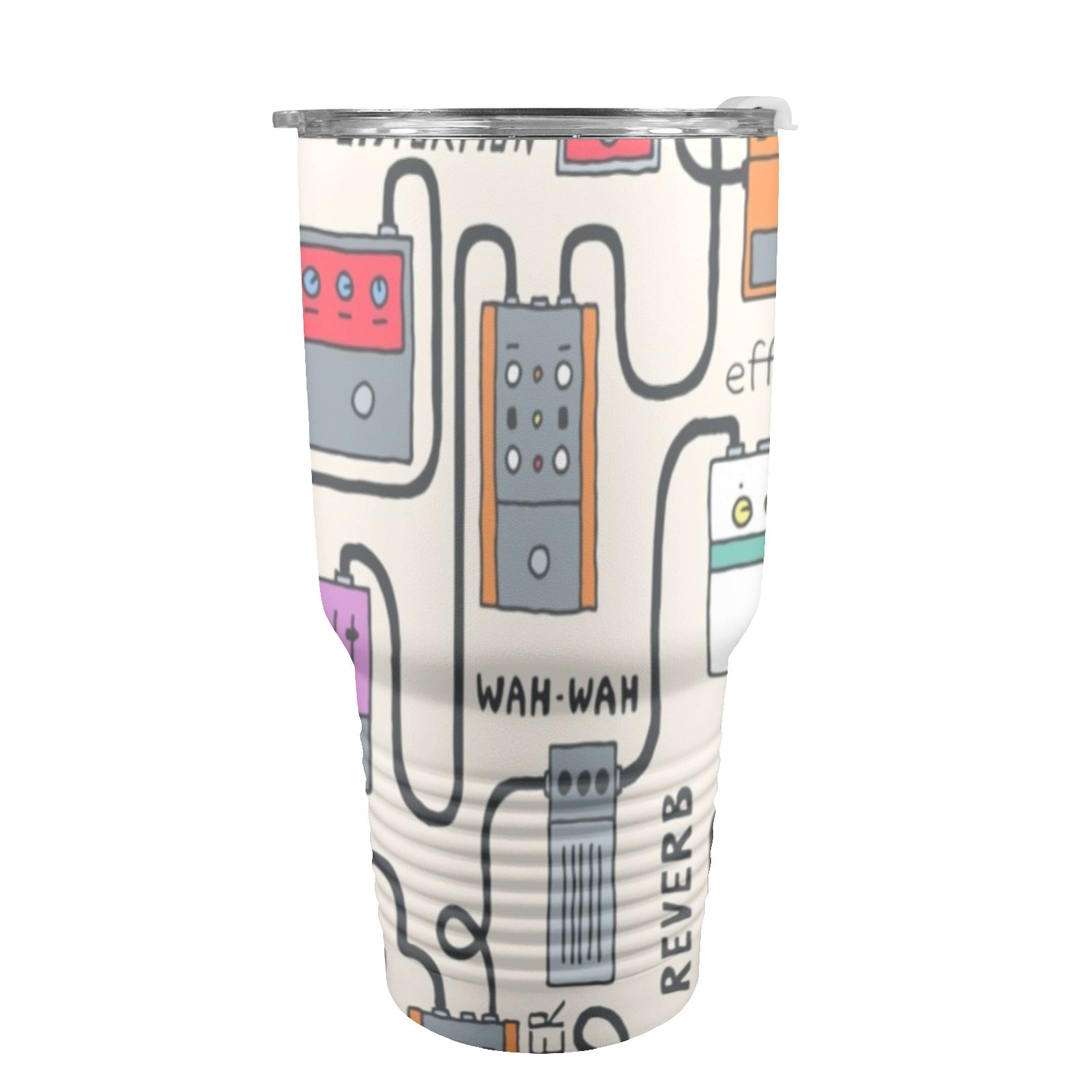 Guitar Pedals - 30oz Insulated Stainless Steel Mobile Tumbler 30oz Insulated Stainless Steel Mobile Tumbler Music