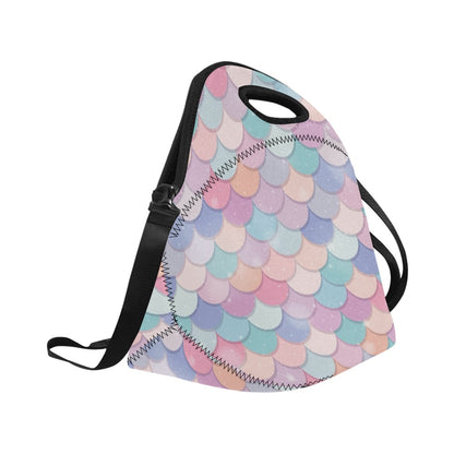 Mermaid Scales - Neoprene Lunch Bag/Large Neoprene Lunch Bag/Large Printed Offshore