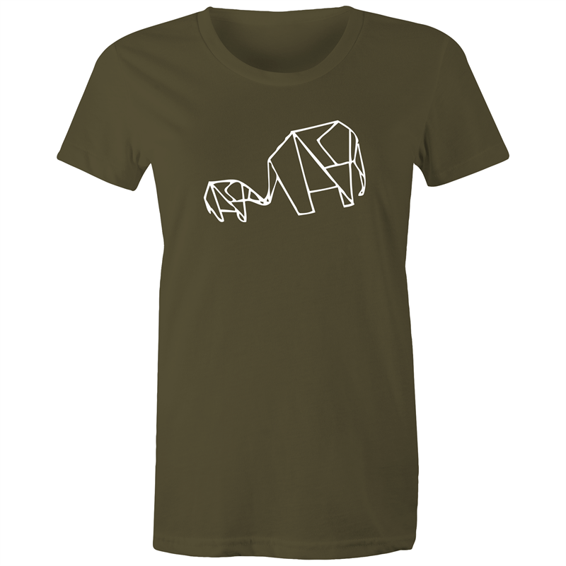 Origami Elephants - Women's T-shirt Army Womens T-shirt animal Womens