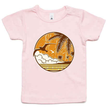 Tropical Days - Baby T-shirt Pink Baby T-shirt kids Retro Summer