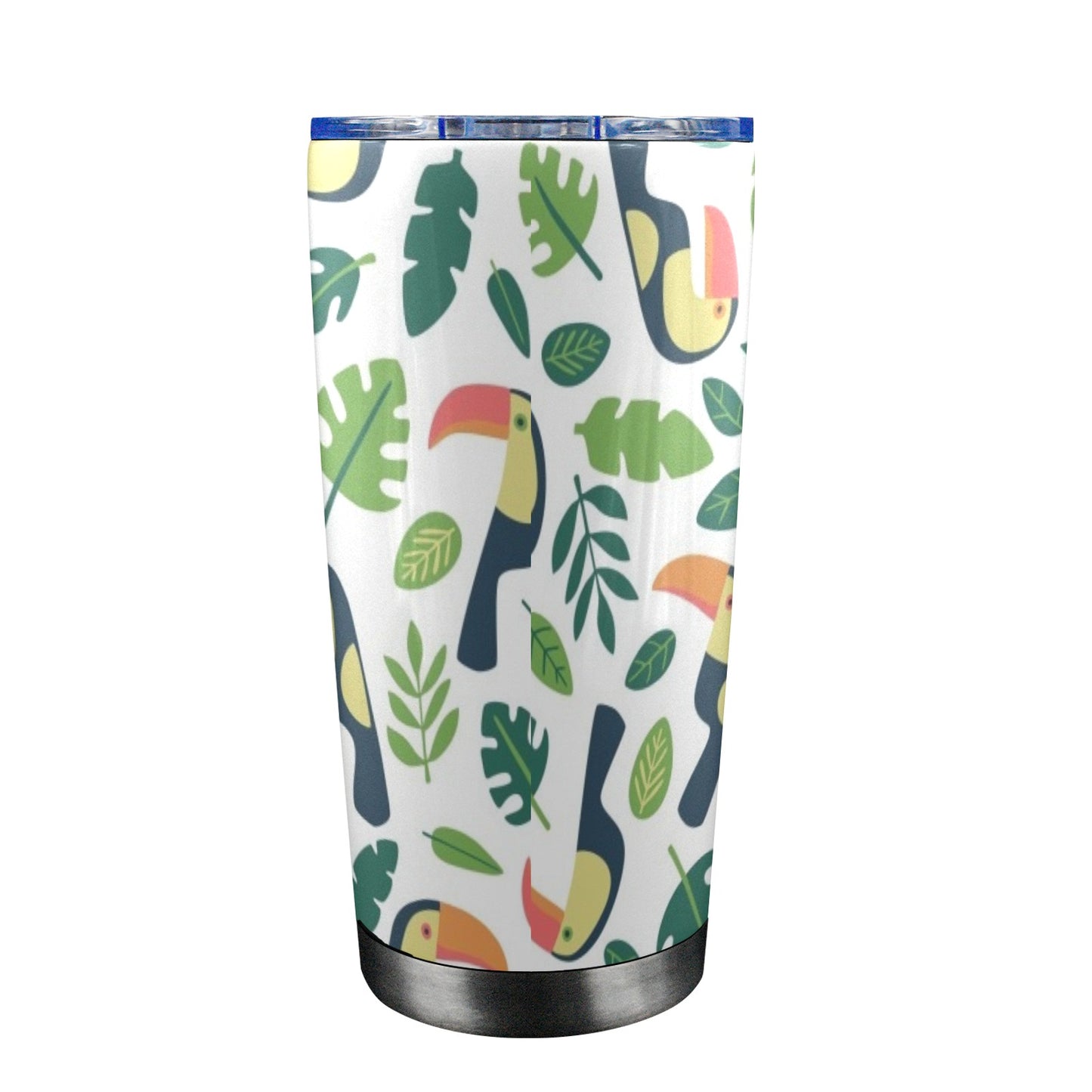 Toucans - 20oz Travel Mug with Clear Lid Clear Lid Travel Mug