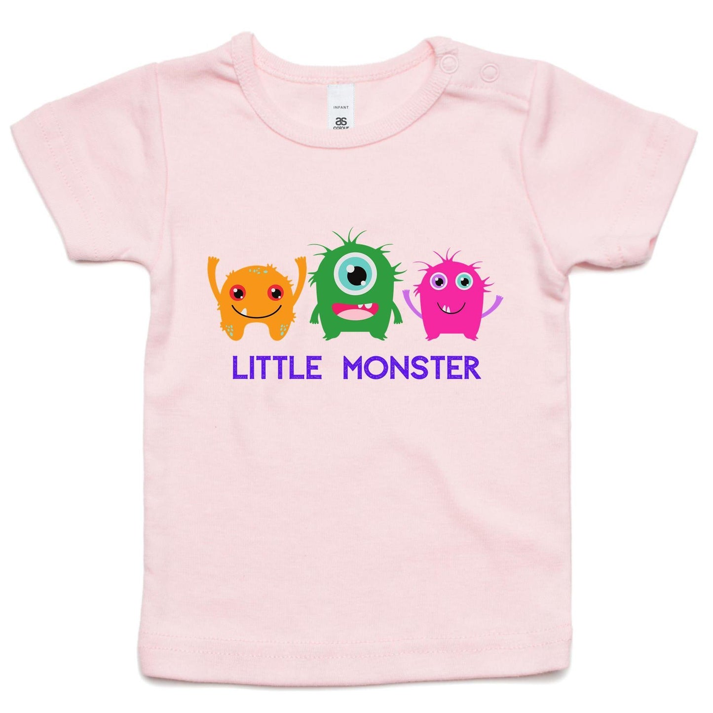 Little Monster - Baby T-shirt Pink Baby T-shirt kids