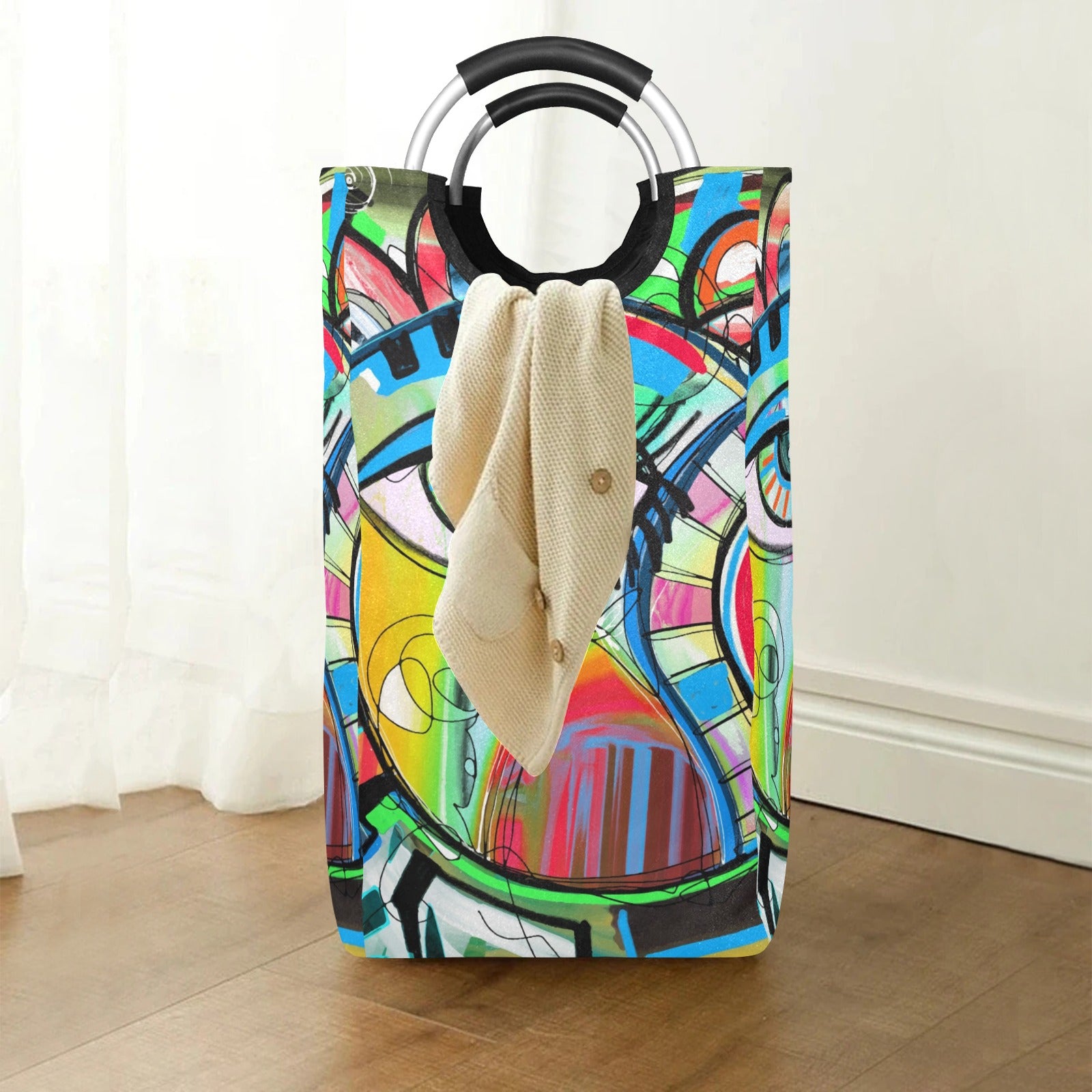 Graffiti Bird - Square Laundry Bag Square Laundry Bag Printed Offshore