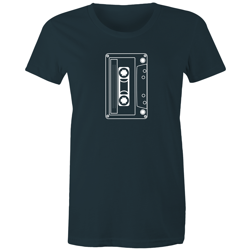Cassette - Women's T-shirt Indigo Womens T-shirt Music Retro Womens