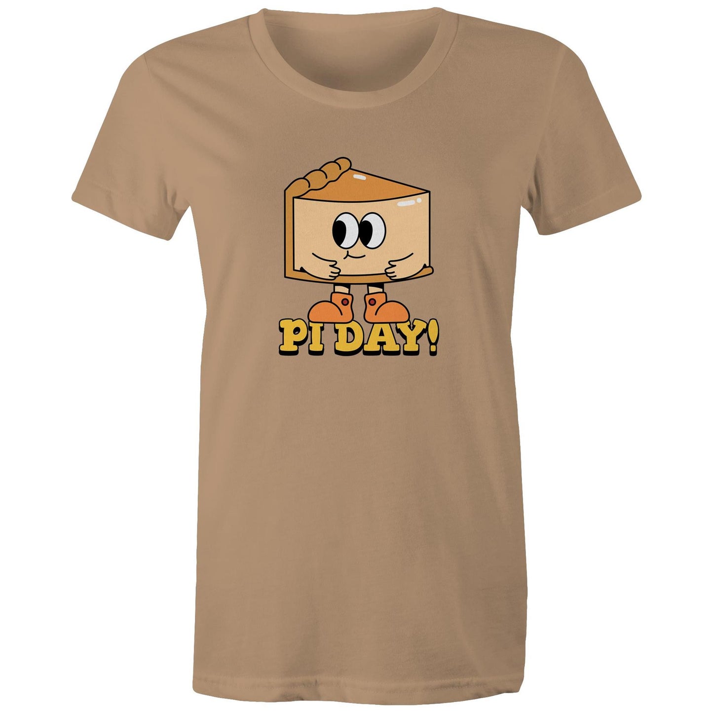 Pi Day - Womens T-shirt Tan Womens T-shirt Maths Science