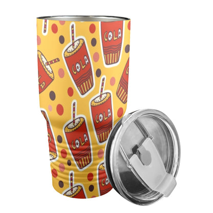 Cola - 30oz Insulated Stainless Steel Mobile Tumbler 30oz Insulated Stainless Steel Mobile Tumbler Food Printed Offshore