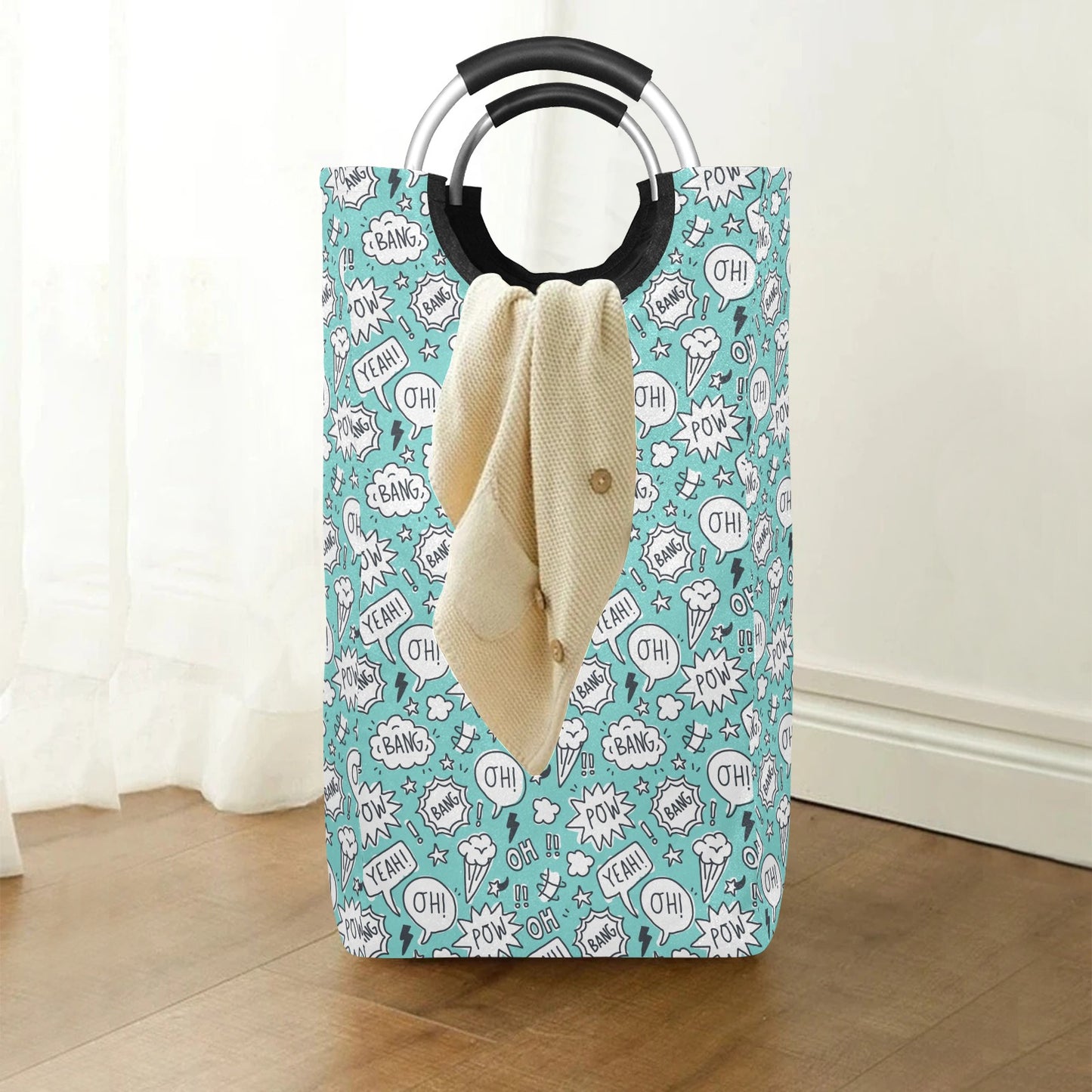 Comic Book Speech Bubbles - Square Laundry Bag Square Laundry Bag Printed Offshore