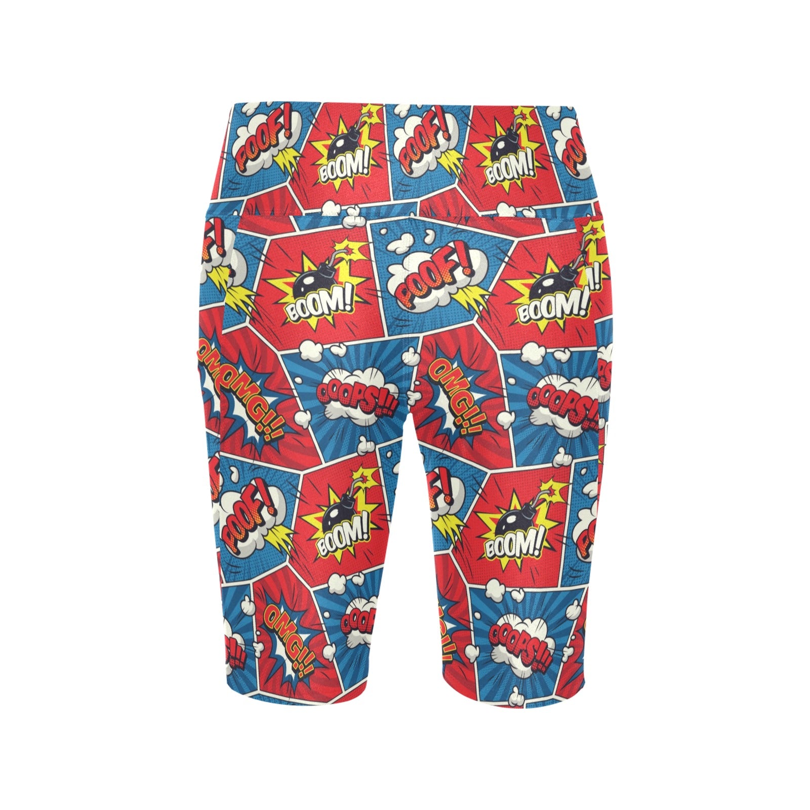 Comic Book Pop - Women's Bike Shorts Womens Bike Shorts comic