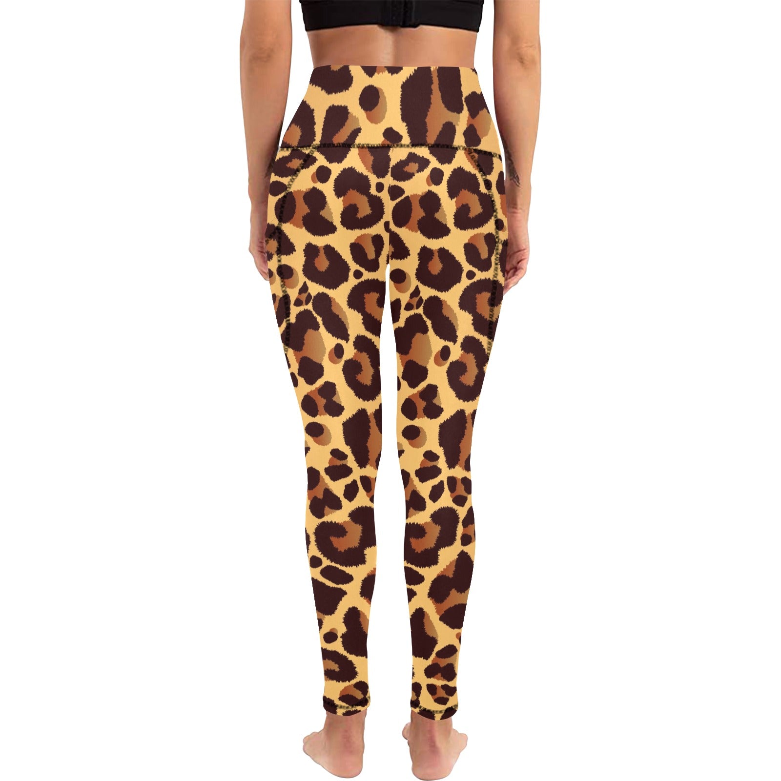 Leopard Print - Women's Leggings with Pockets Women's Leggings with Pockets S - 2XL animal