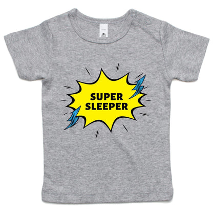 Super Sleeper - Baby T-shirt Grey Marle Baby T-shirt kids