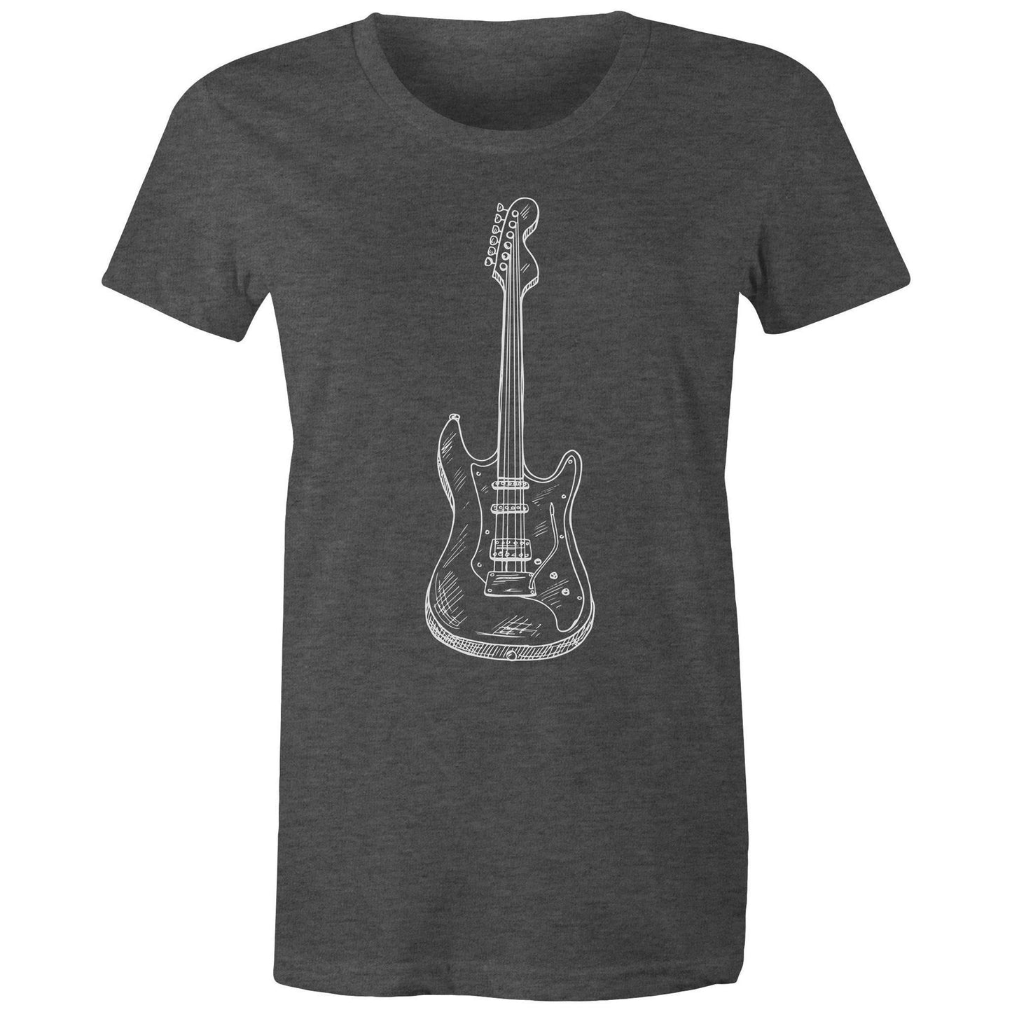 Guitar - Women's T-shirt Asphalt Marle Womens T-shirt Music Womens