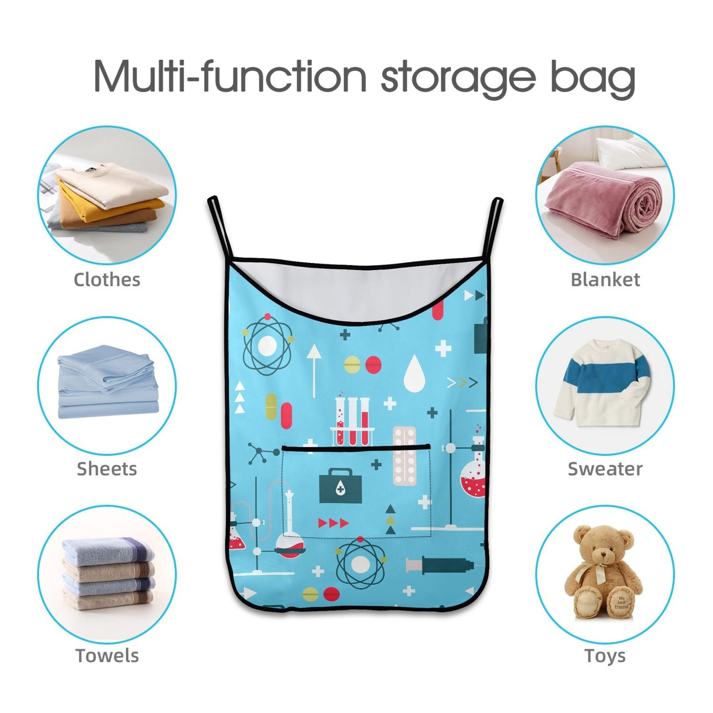 Science Lab - Hanging Laundry Bag Hanging Laundry Bag Printed Offshore