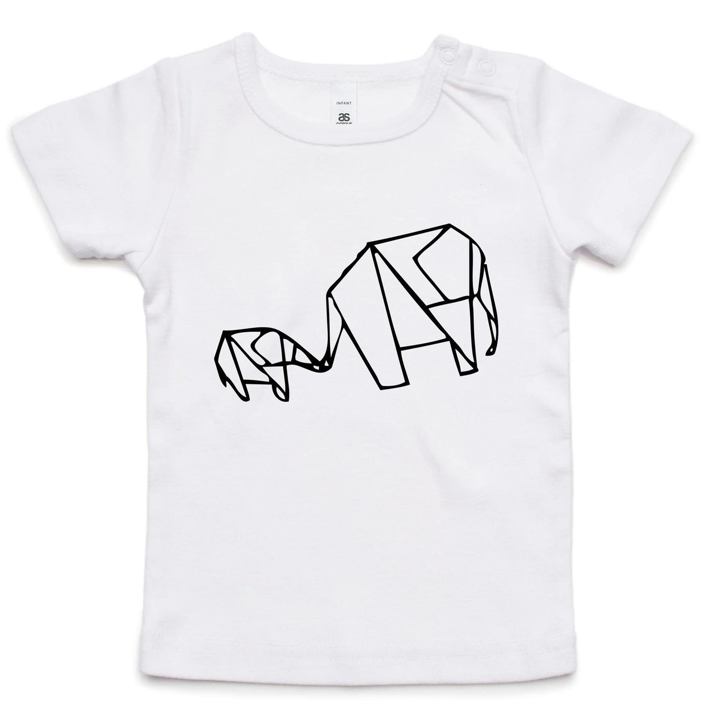 Origami Elephants - Baby T-shirt White Baby T-shirt kids