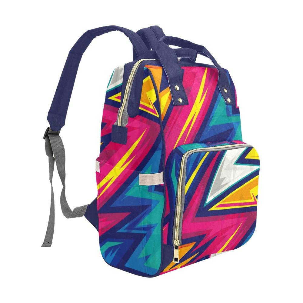 Abstract Geometric - Multifunction Backpack Multifunction Backpack Printed Offshore