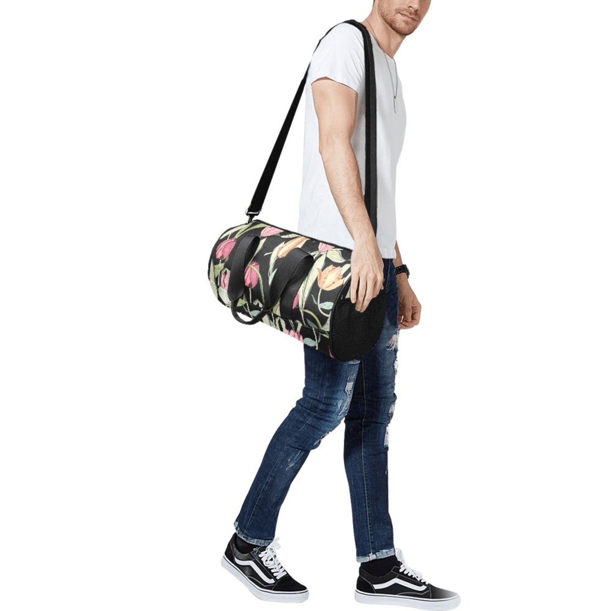 Tulips - Round Duffle Bag Round Duffle Bag Printed Offshore