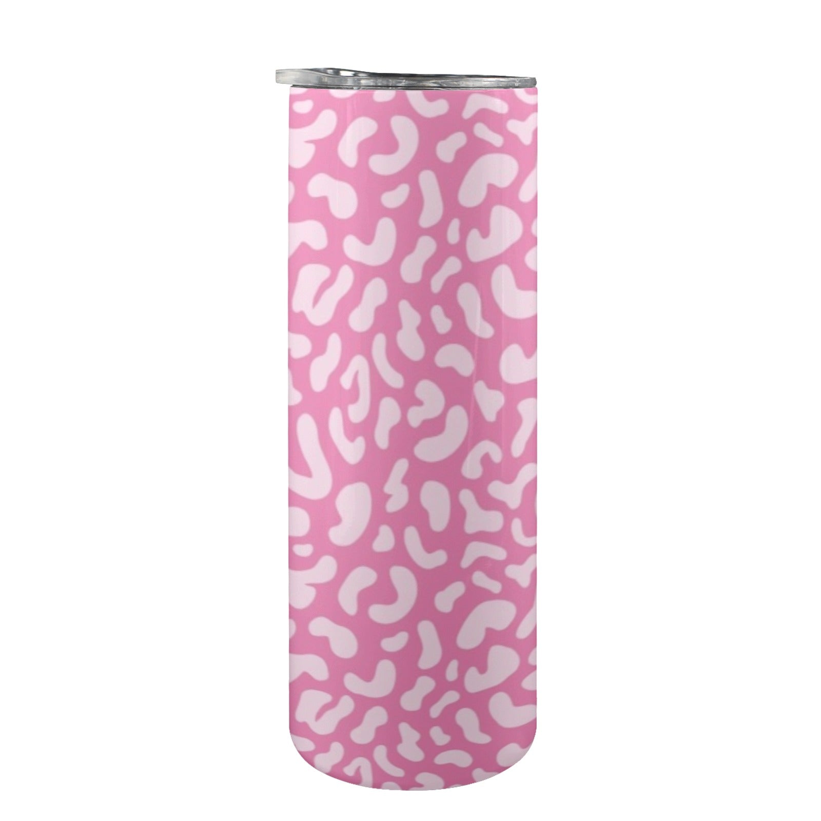 Pink Leopard - 20oz Tall Skinny Tumbler with Lid and Straw 20oz Tall Skinny Tumbler with Lid and Straw