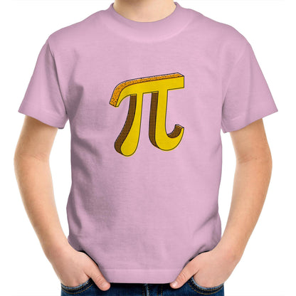 Pi - Kids Youth Crew T-Shirt Pink Kids Youth T-shirt Maths Science