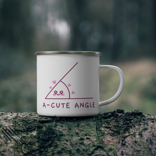 A Cute Angle - Enamel Mug Enamel Mug
