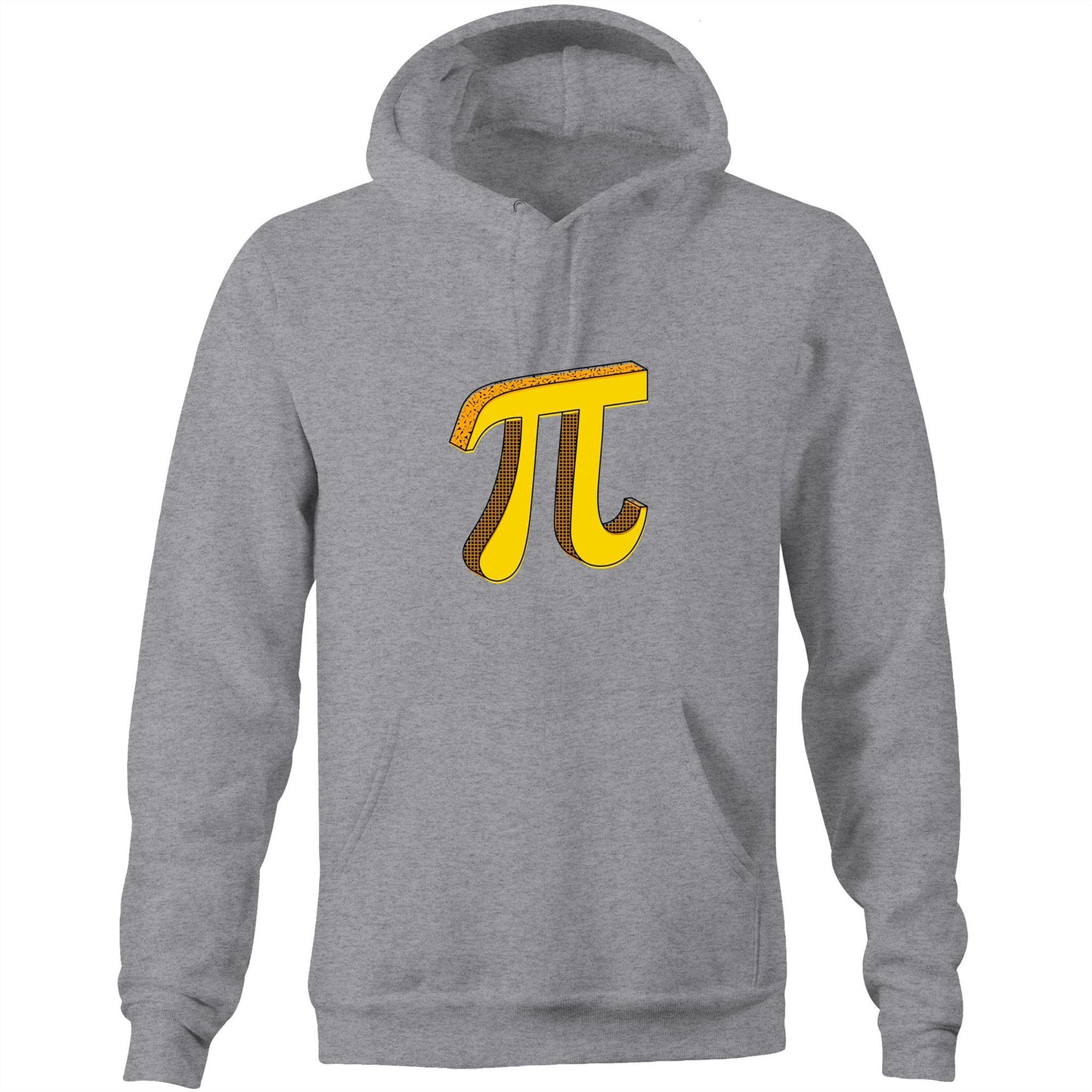 Pi - Pocket Hoodie Sweatshirt Grey Marle Hoodie Maths Science