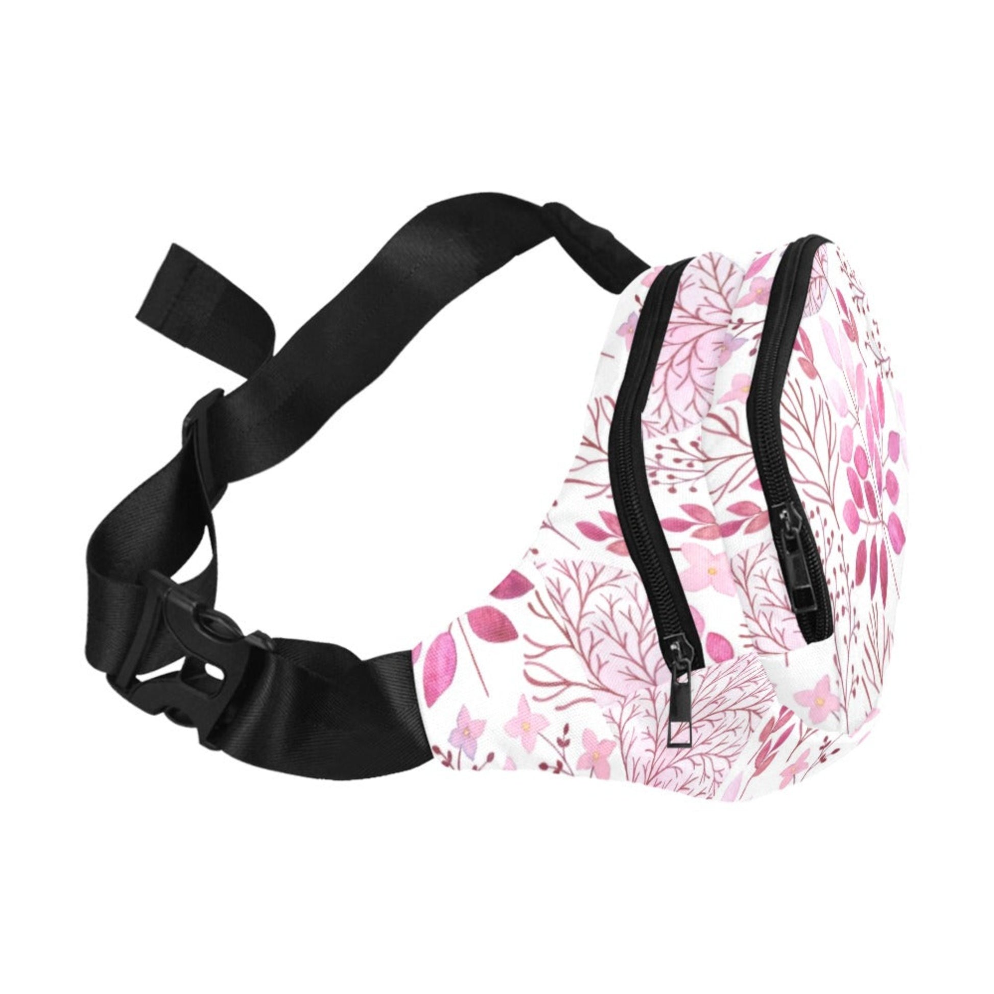 Vintage Pink Floral - Bum Bag / Fanny Pack Bum Bag