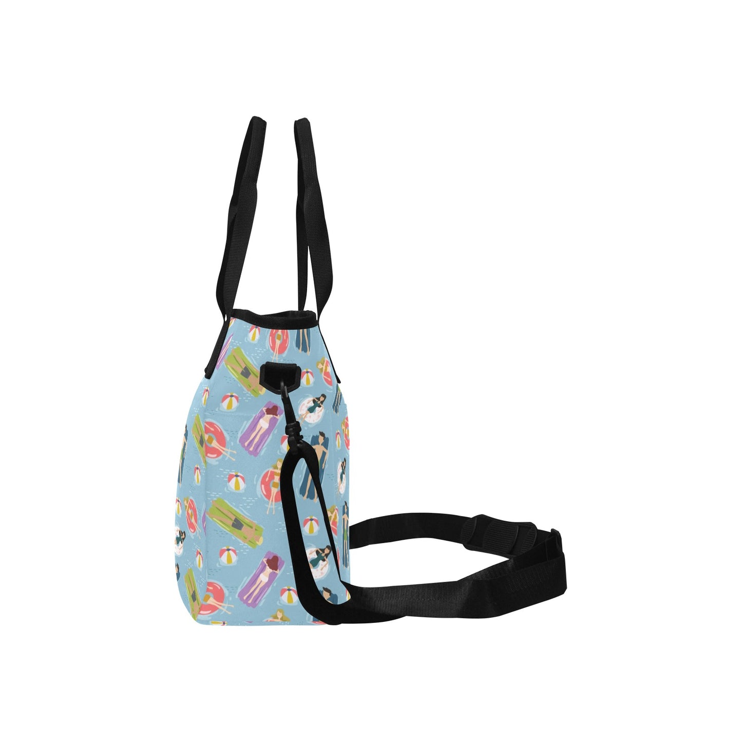 Beach Float - Tote Bag with Shoulder Strap Nylon Tote Bag