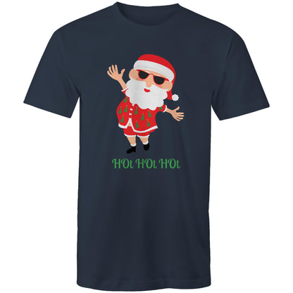 HOt HOt HOt - Mens T-Shirt Navy Christmas Mens T-shirt Merry Christmas