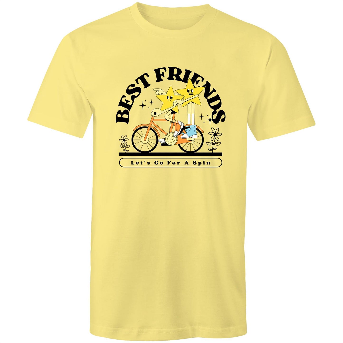 Best Friends - Mens T-Shirt Lemon Mens T-shirt Retro