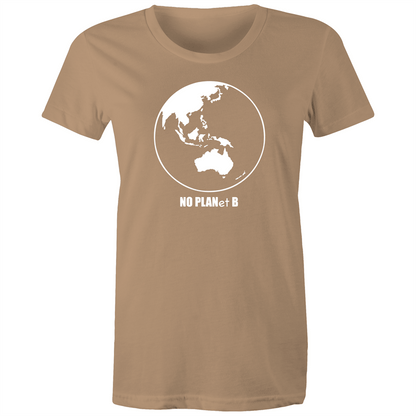 No Planet B - Women's T-shirt Tan Womens T-shirt Environment Womens