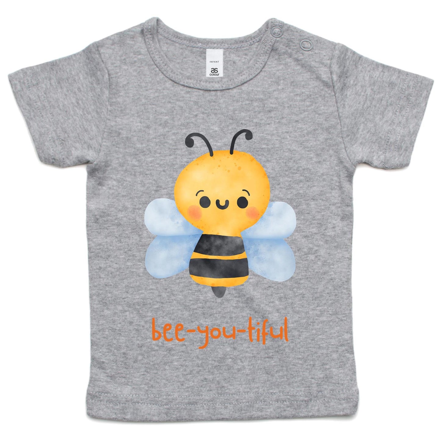 Bee-you-tiful - Baby T-shirt Grey Marle Baby T-shirt animal