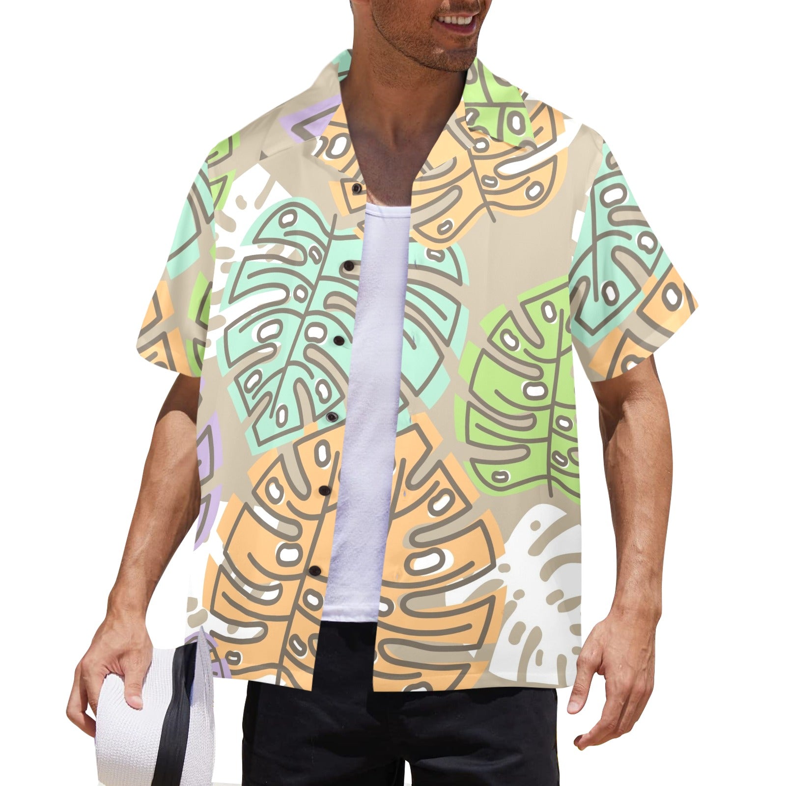 Colour Leaves - Mens Hawaiian Shirt Mens Hawaiian Shirt