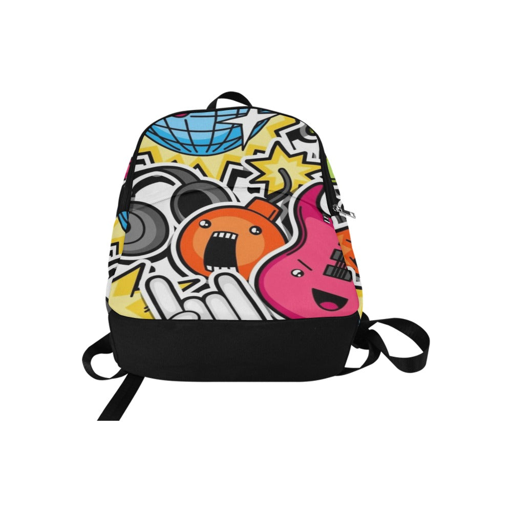 Sticker Music - Fabric Backpack for Adult Adult Casual Backpack Printed Offshore