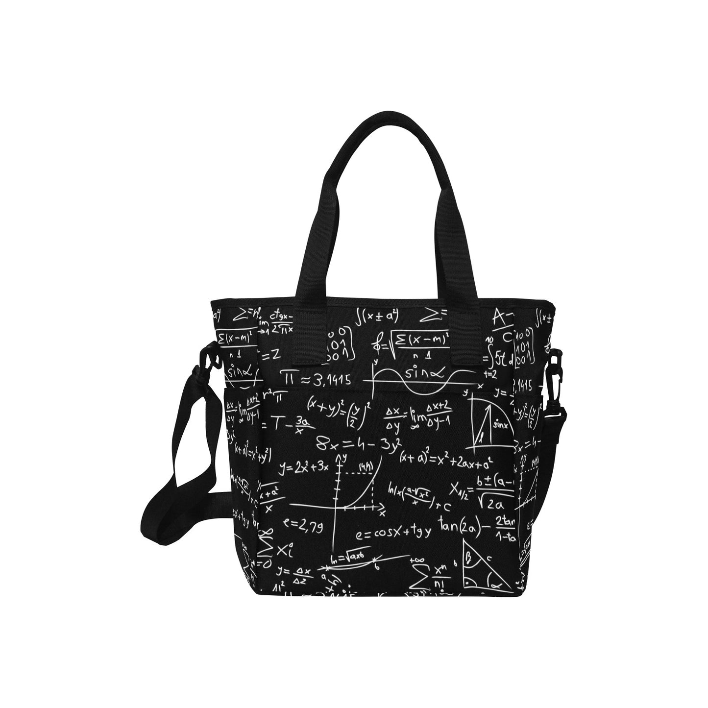 Equations - Tote Bag with Shoulder Strap Nylon Tote Bag