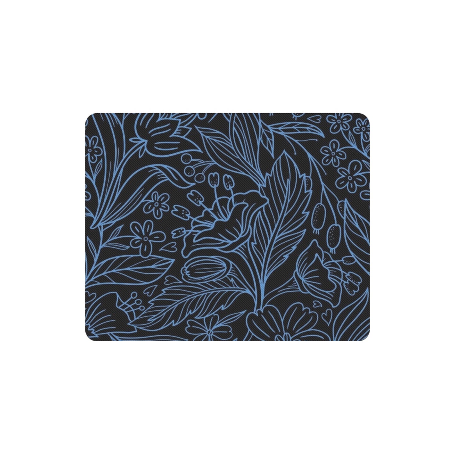 Blue Floral - Mousepad Mousepad