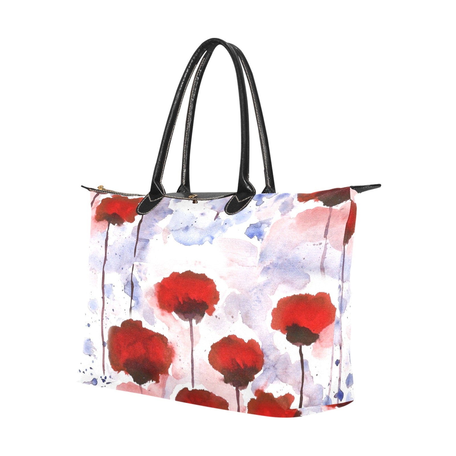 Watercolour Poppy - Single-Shoulder Handbag Single Shoulder Handbag Printed Offshore