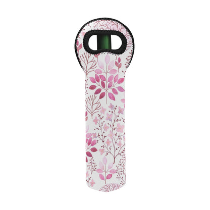 Pink Floral - Neoprene Wine Bag Wine Bag Printed Offshore