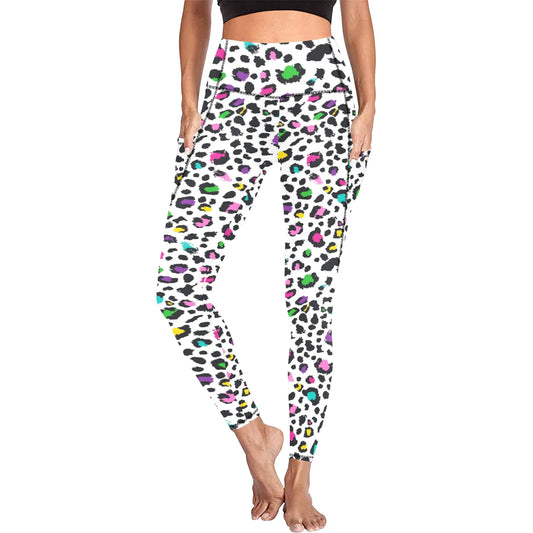 Animal Print In Colour - Women's Leggings with Pockets Women's Leggings with Pockets S - 2XL animal