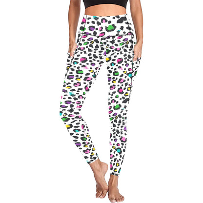 Animal Print In Colour - Women's Leggings with Pockets Women's Leggings with Pockets S - 2XL animal Printed Offshore