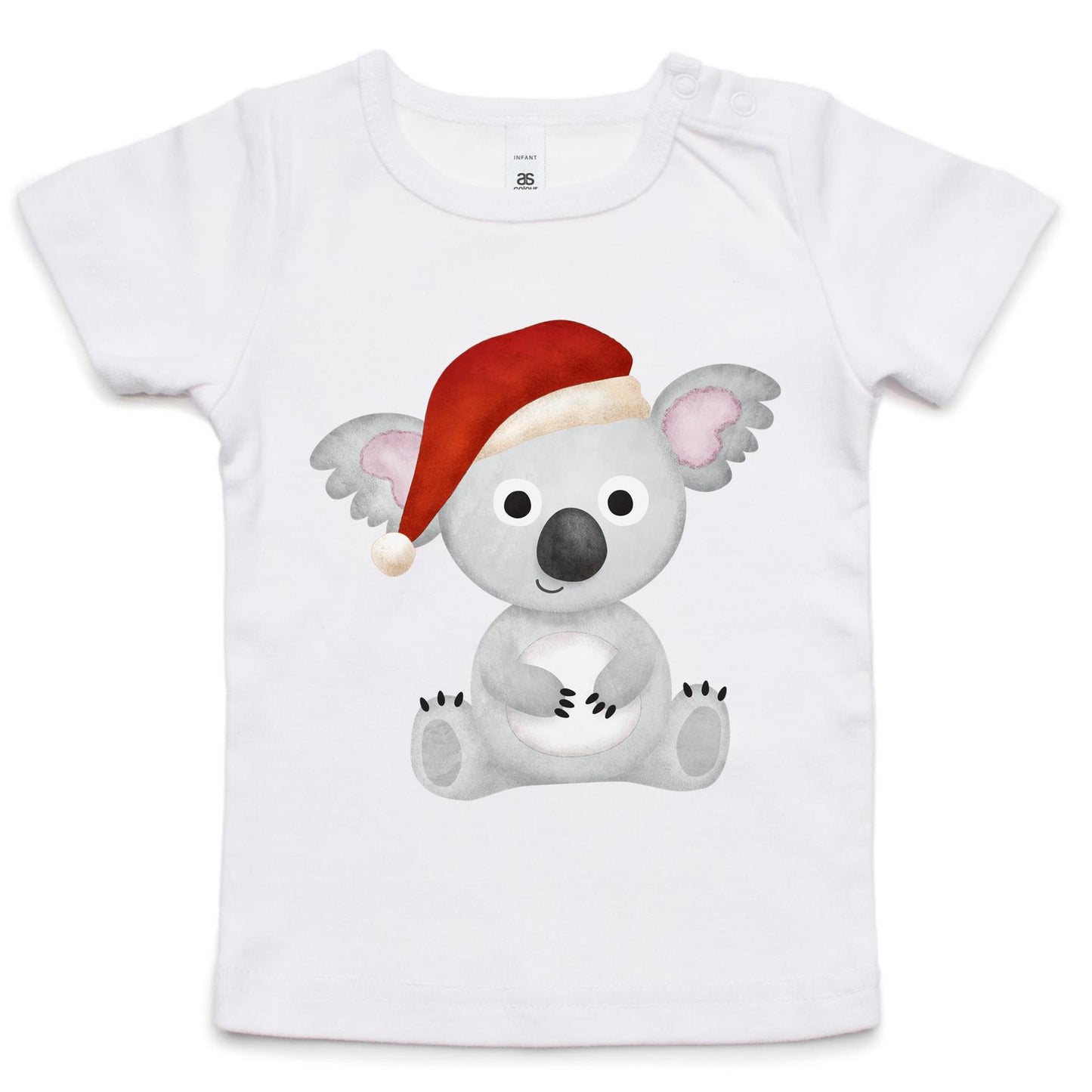 Christmas Koala - Baby T-shirt White Christmas Baby T-shirt Merry Christmas