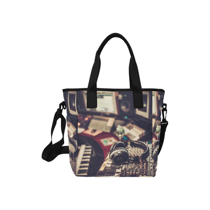 Sound Desk - Tote Bag with Shoulder Strap Nylon Tote Bag