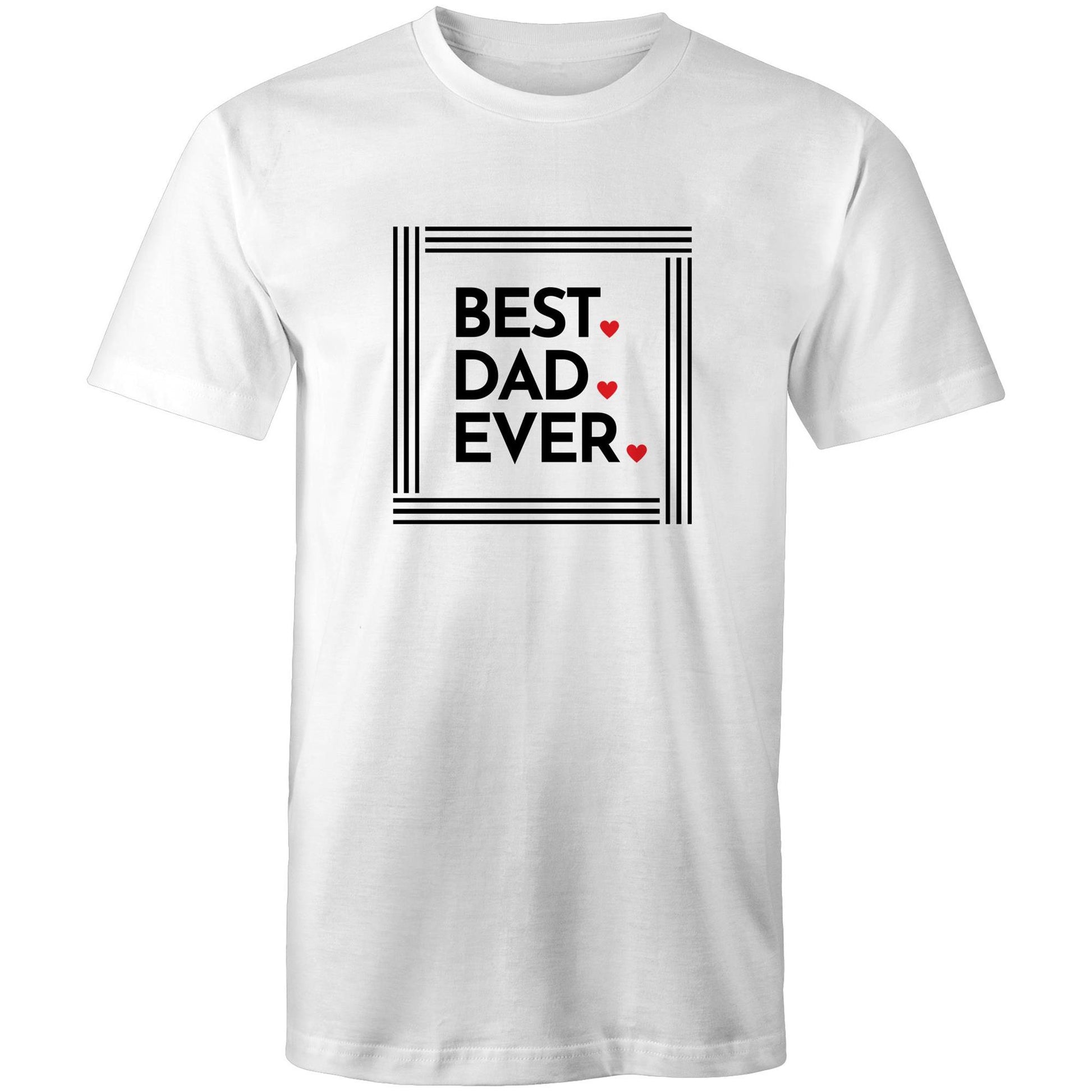Best Dad Ever - Mens T-Shirt White Mens T-shirt Dad