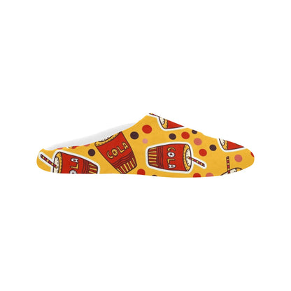 Cola - Women's Non-Slip Cotton Slippers Women's Non-Slip Cotton Slippers Food Printed Offshore