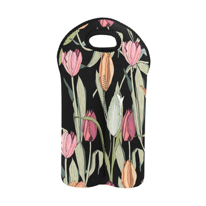 Tulips - 2-Bottle Neoprene Wine Bag 2 Bottle Wine Bag Printed Offshore