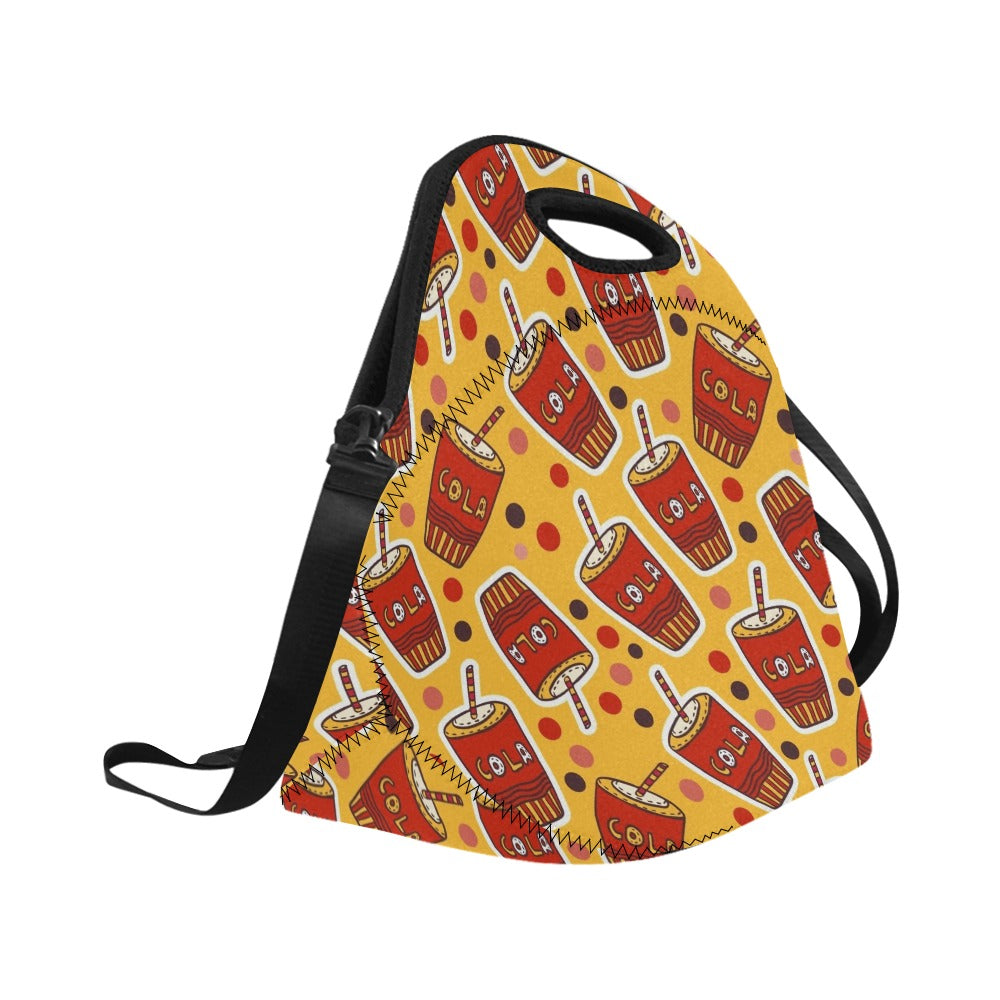 Cola - Neoprene Lunch Bag/Large Neoprene Lunch Bag/Large Food Printed Offshore