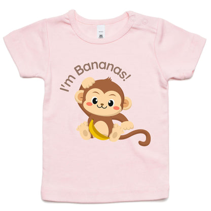 I'm Bananas - Baby T-shirt Pink Baby T-shirt animal