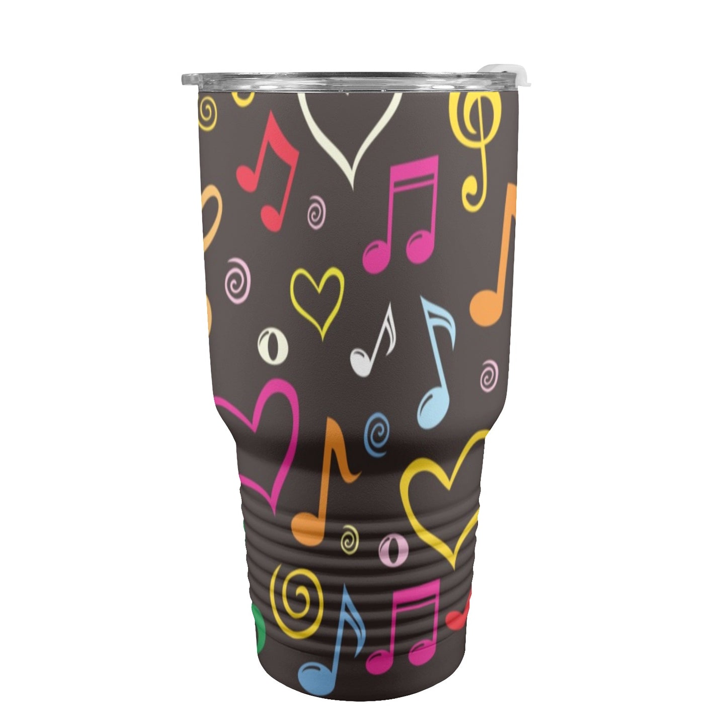 Musical Notes - 30oz Insulated Stainless Steel Mobile Tumbler 30oz Insulated Stainless Steel Mobile Tumbler Music