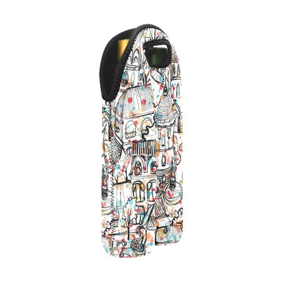 Village Life - 2-Bottle Neoprene Wine Bag 2 Bottle Wine Bag Printed Offshore