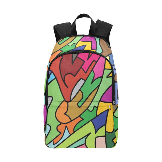 Bright Abstract - Fabric Backpack for Adult Adult Casual Backpack Printed Offshore